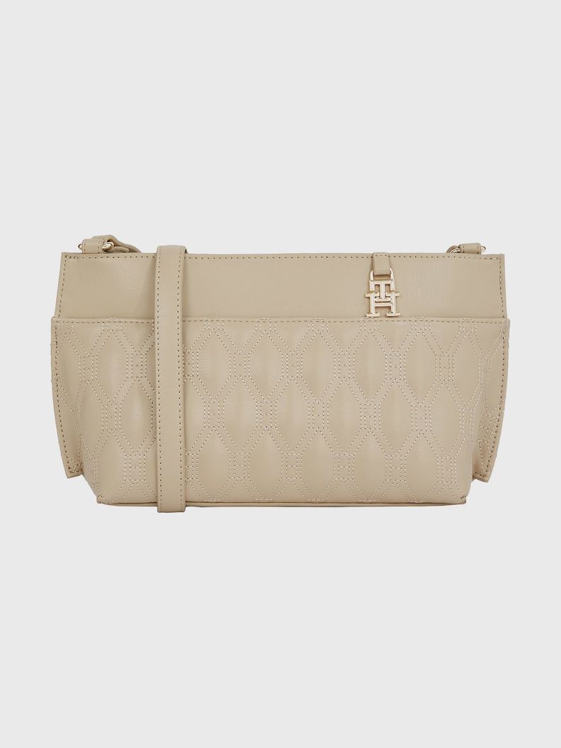 Bandolera Quilting Con Logo Beige Tommy Hilfiger-0