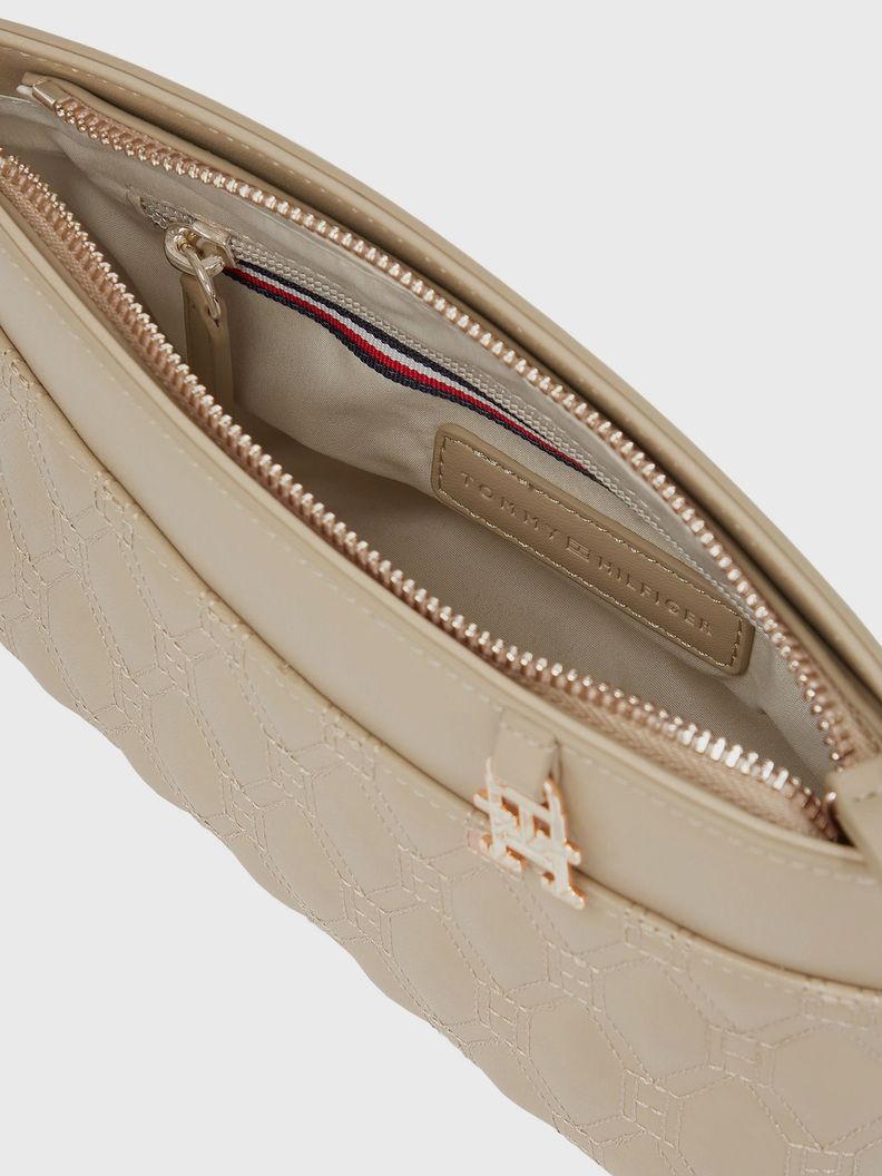 Bandolera Quilting Con Logo Beige Tommy Hilfiger-3