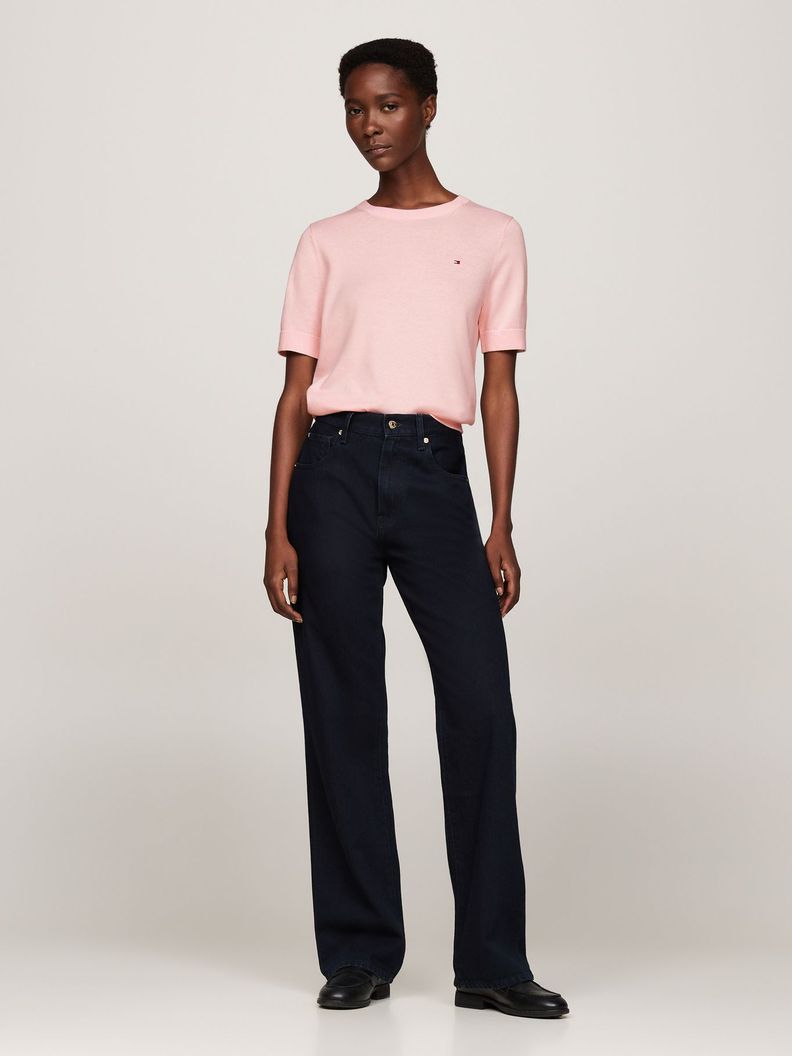 Sweater Solid Mujer Rosado Tommy Hilfiger-1