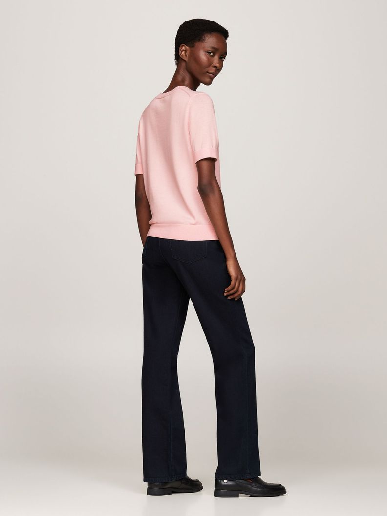 Sweater Solid Mujer Rosado Tommy Hilfiger-2