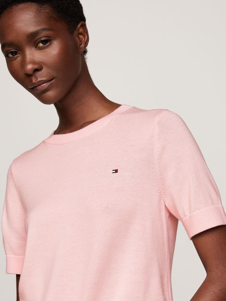 Sweater Solid Mujer Rosado Tommy Hilfiger-3
