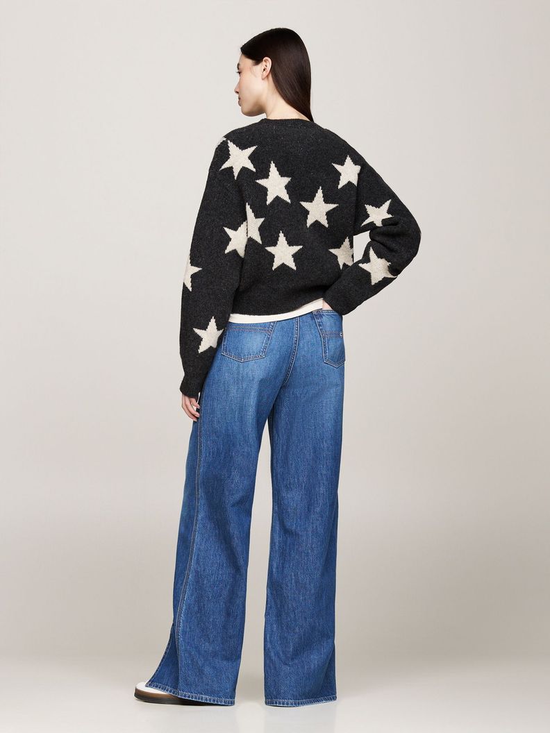 Sweater Con Diseño De Estrellas Negro Tommy Hilfiger-2