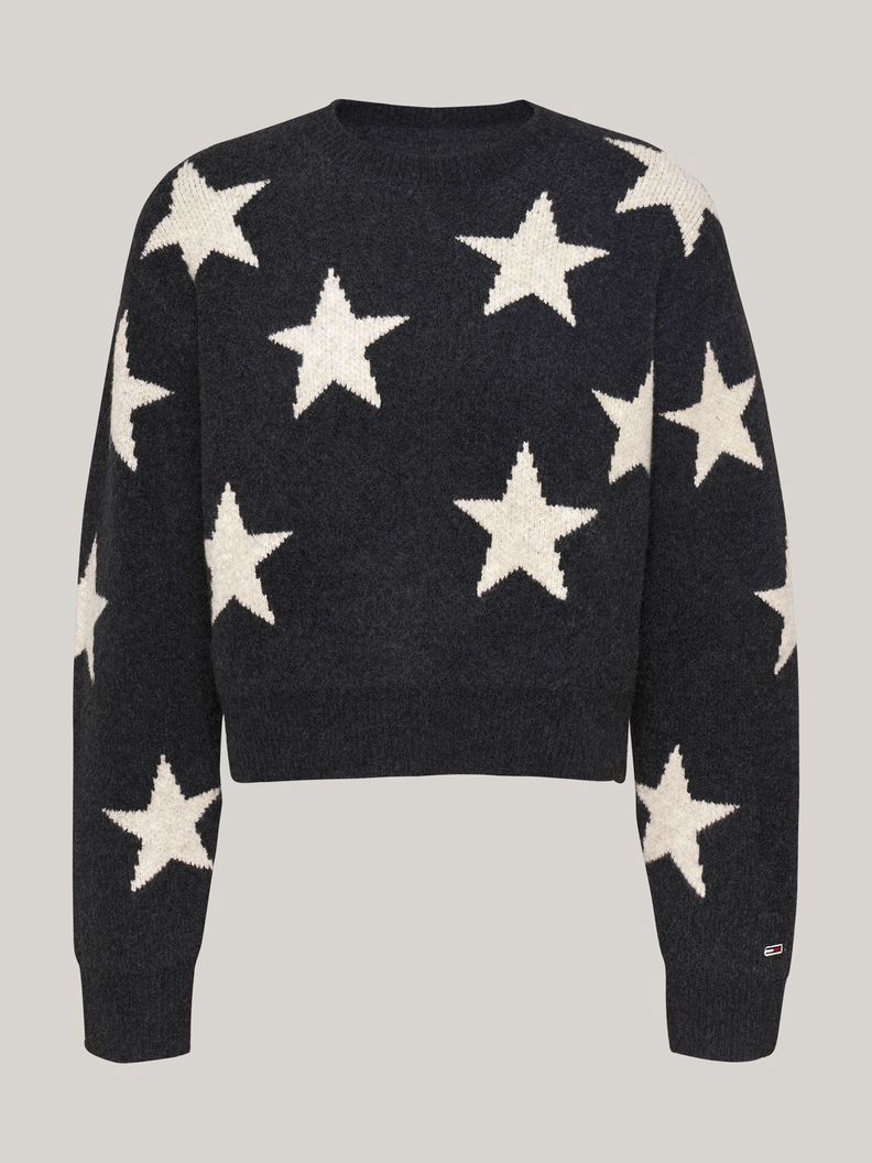Sweater Con Diseño De Estrellas Negro Tommy Hilfiger-4