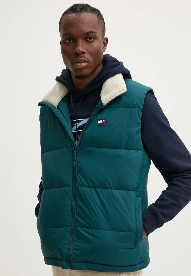 Parka Vest Acolchada y Cuello Alto Verde Tommy Hilfiger-0