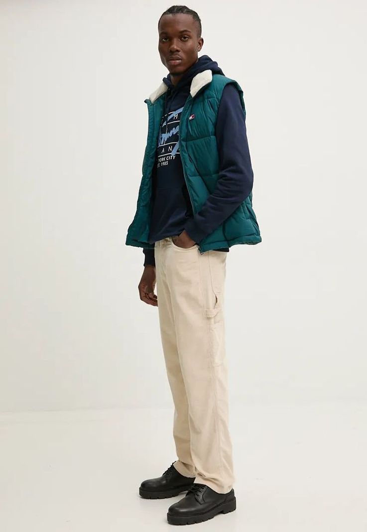 Parka Vest Acolchada y Cuello Alto Verde Tommy Hilfiger-1