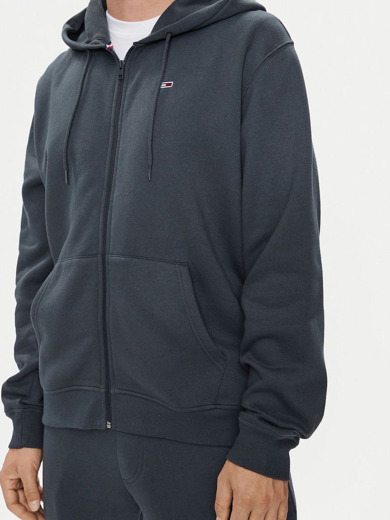 Polerón Con Gorro Y Con Cierre Negro Tommy Jeans-4