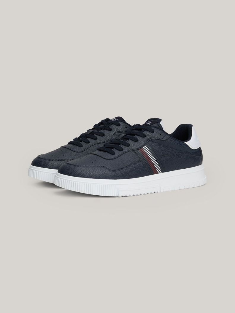 Zapatillas Supercup Stripes Cuero Azul Tommy Hilfiger-0
