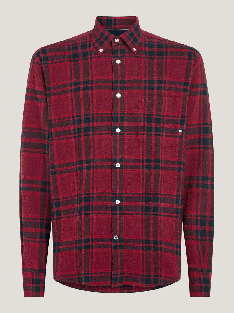 Camisa A Cuadros Escoceses Tonales Rojo Tommy Hilfiger-4