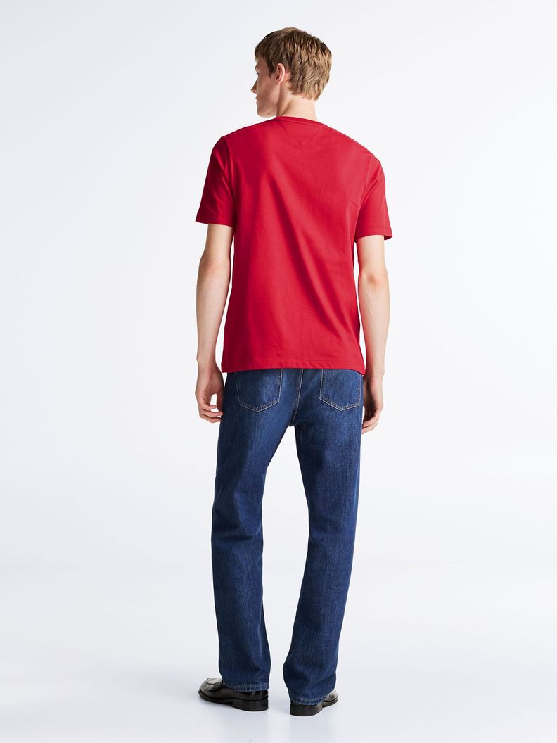 Polera Hilfiger Chest Stripe Logo Rojo Tommy Hilfiger-2