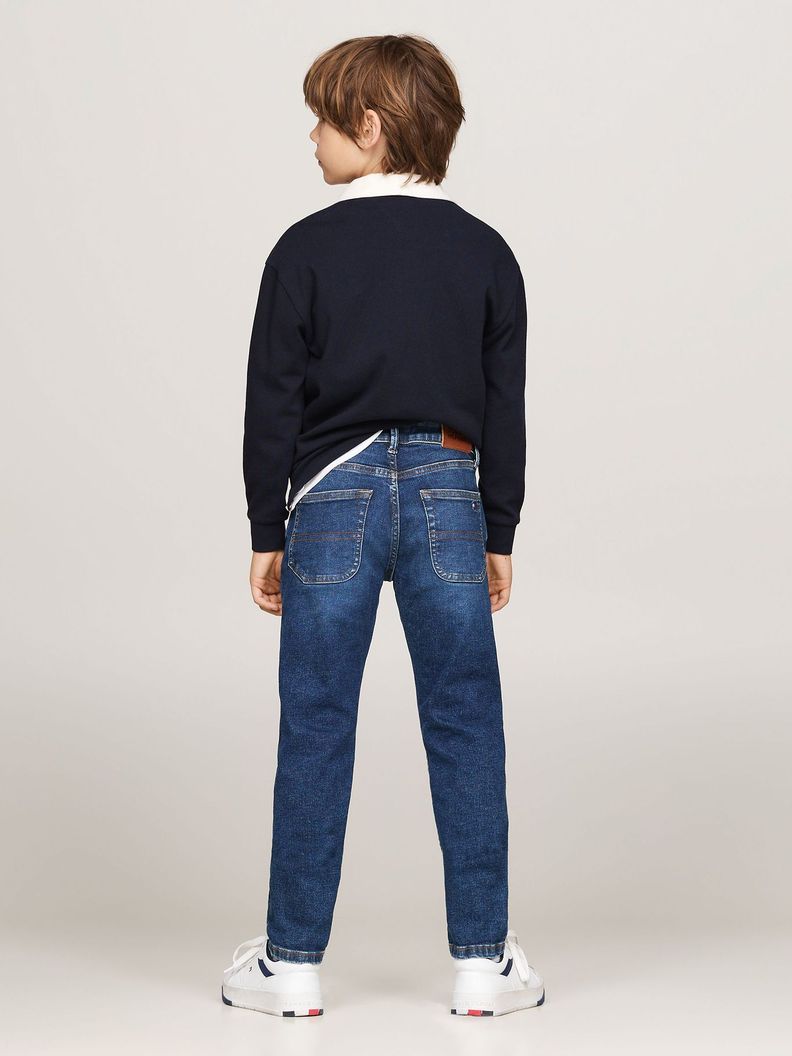 Jeans Rectos Desteñidos Azul Tommy Hilfiger-2