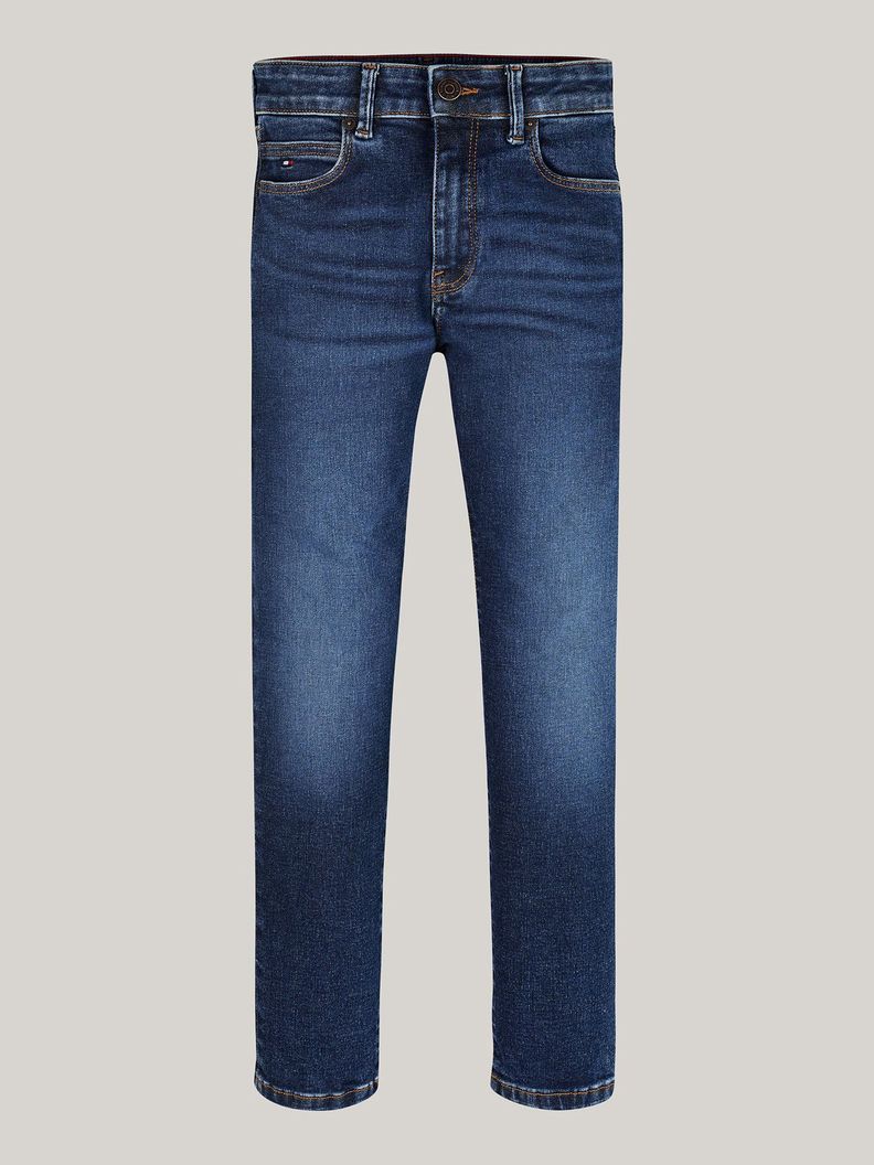 Jeans Rectos Desteñidos Azul Tommy Hilfiger-4