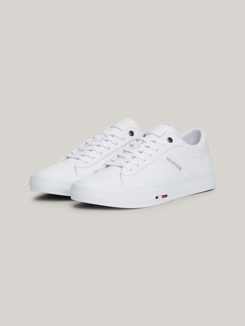 Zapatillas Street Cuero Con Logo Blanco Tommy Hilfiger-0