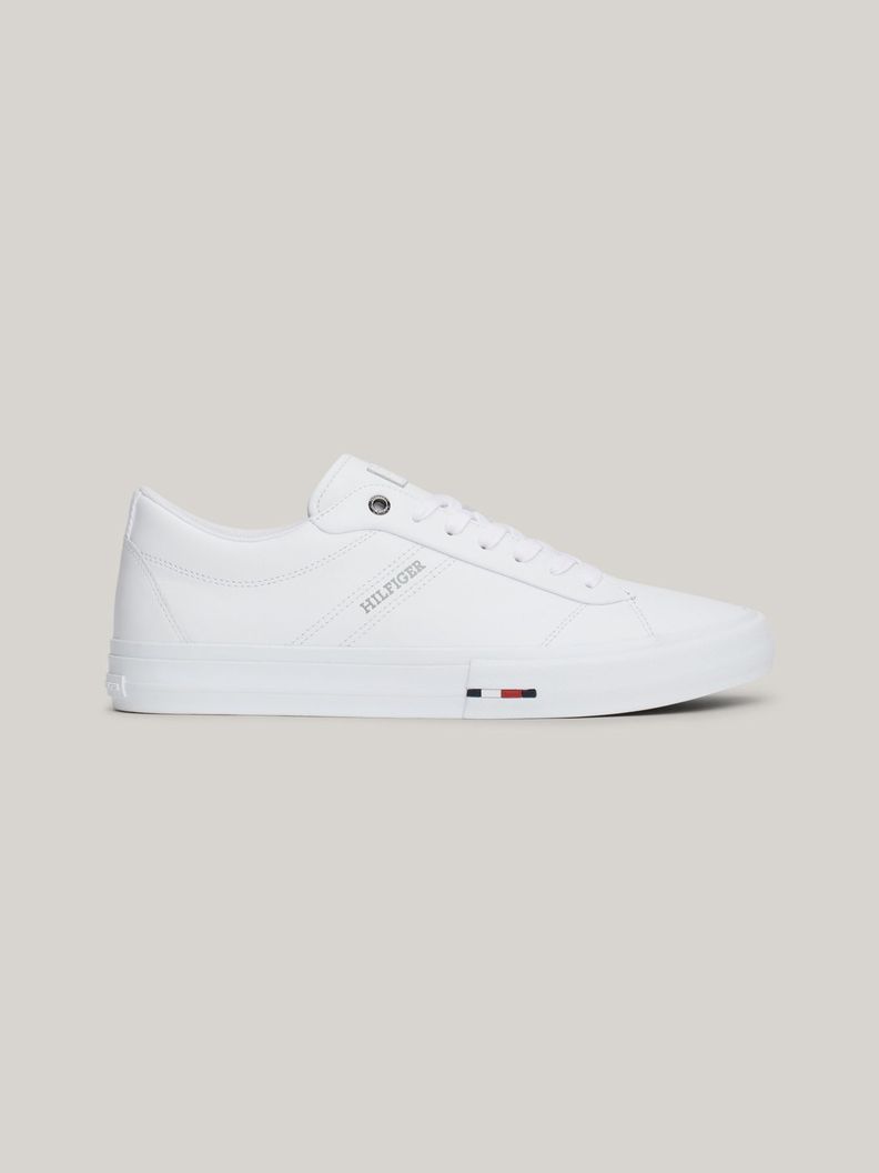 Zapatillas Street Cuero Con Logo Blanco Tommy Hilfiger-4