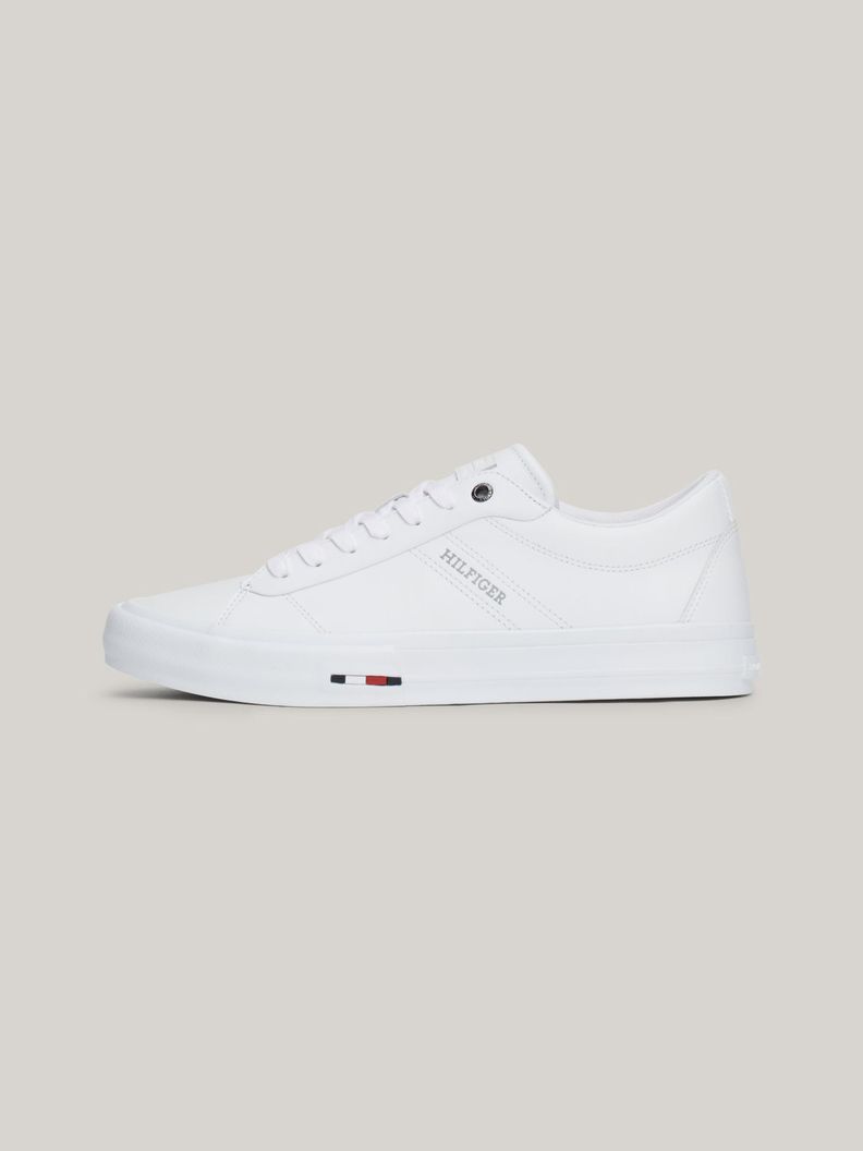 Zapatillas Street Cuero Con Logo Blanco Tommy Hilfiger-5