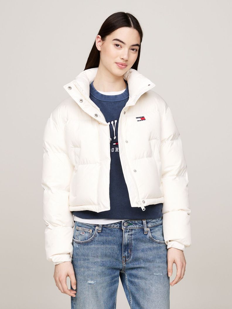 Parka Alaska Acolchada Gráfico Blanco Tommy Hilfiger-0