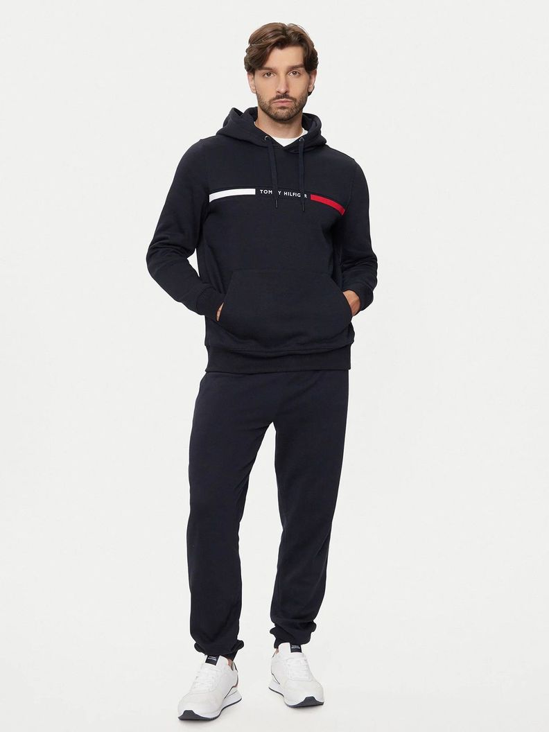 Polerón Hoodie Chest Logo Azul Tommy Hilfiger-1