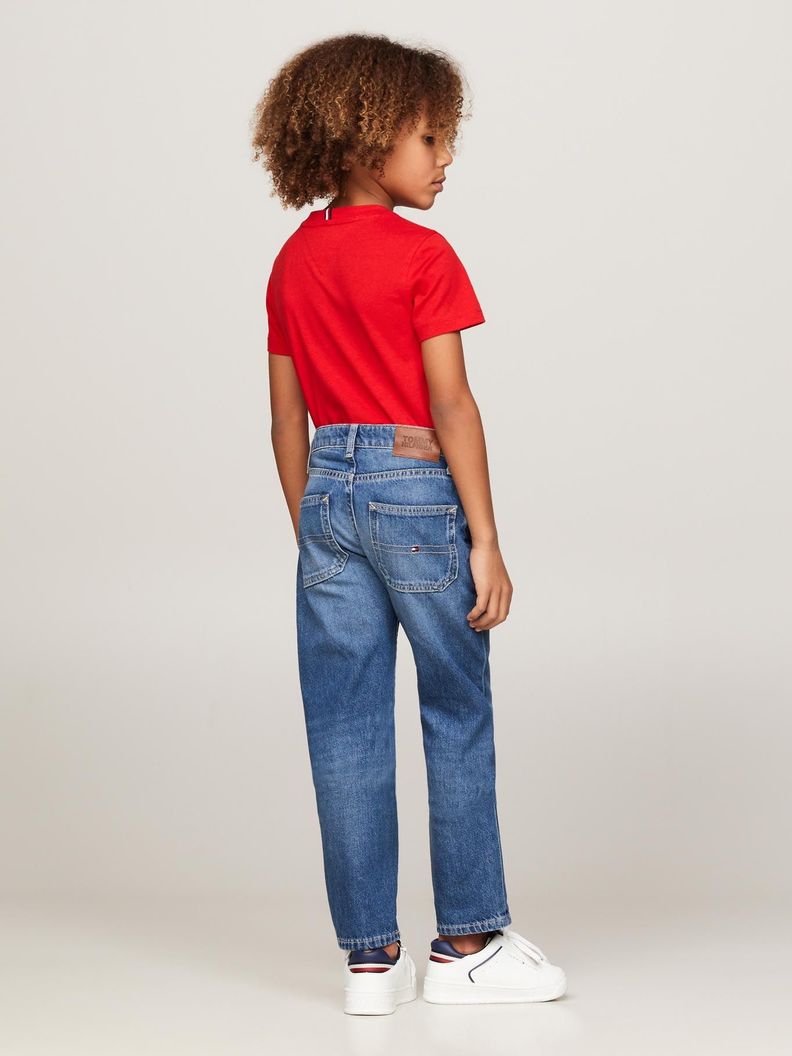 Jeans Skater Con Efecto Desteñido Azul Tommy Hilfiger-2