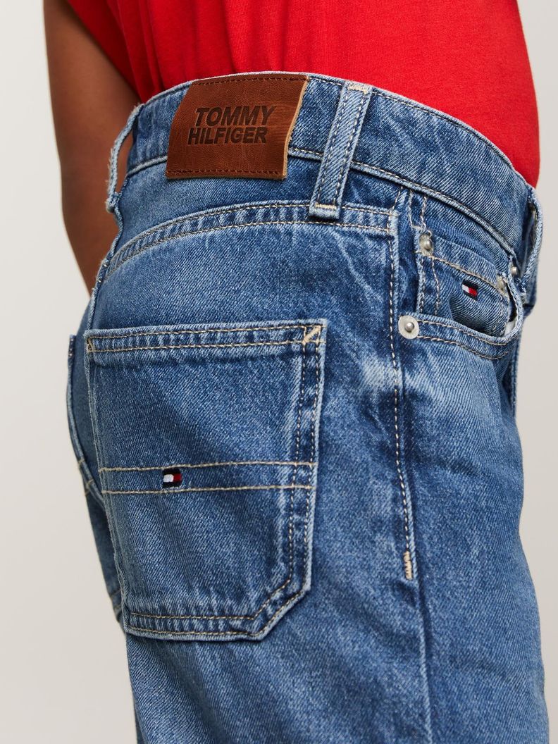 Jeans Skater Con Efecto Desteñido Azul Tommy Hilfiger-3
