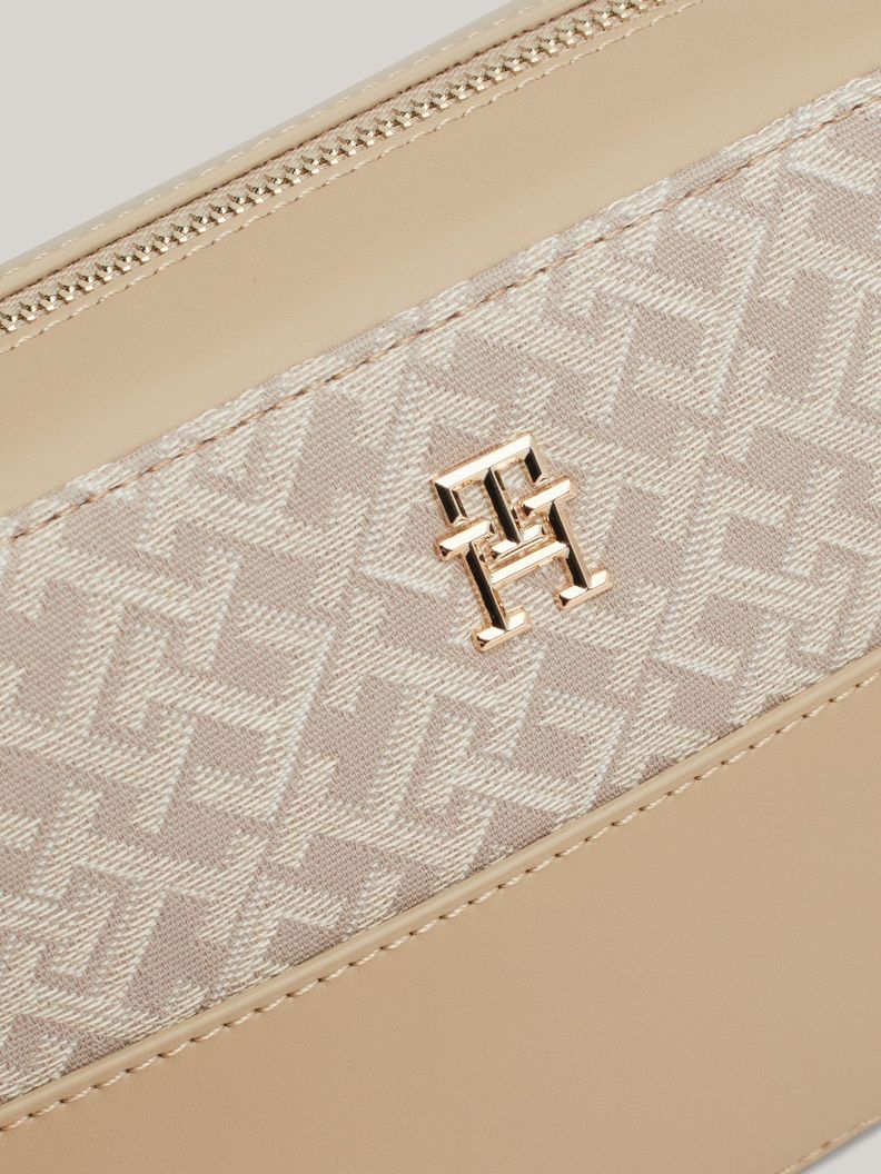 Bandolera Jacquard Monogram Beige Tommy Hilfiger-2