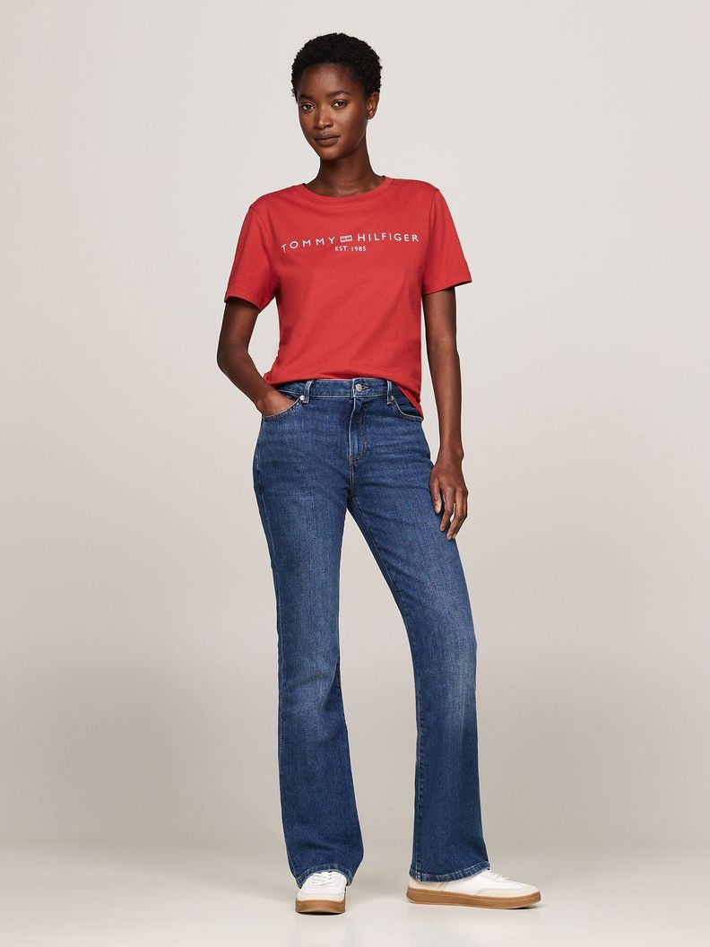 Polera Signature Con Logo Rojo Tommy Hilfiger-1