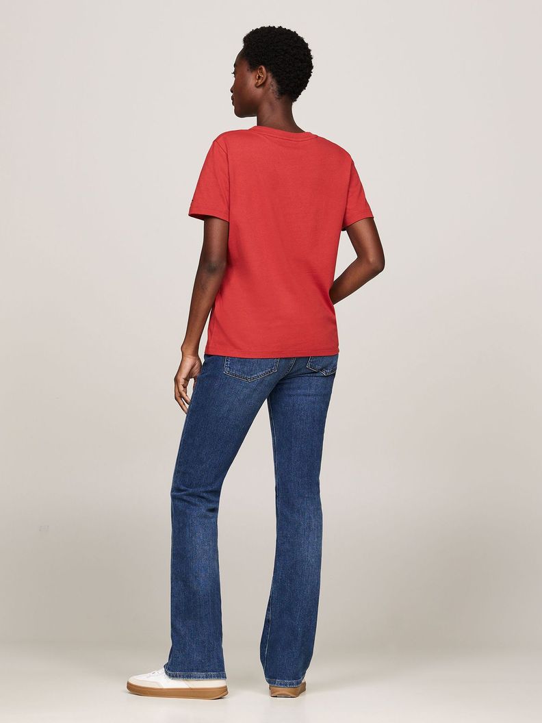 Polera Signature Con Logo Rojo Tommy Hilfiger-2