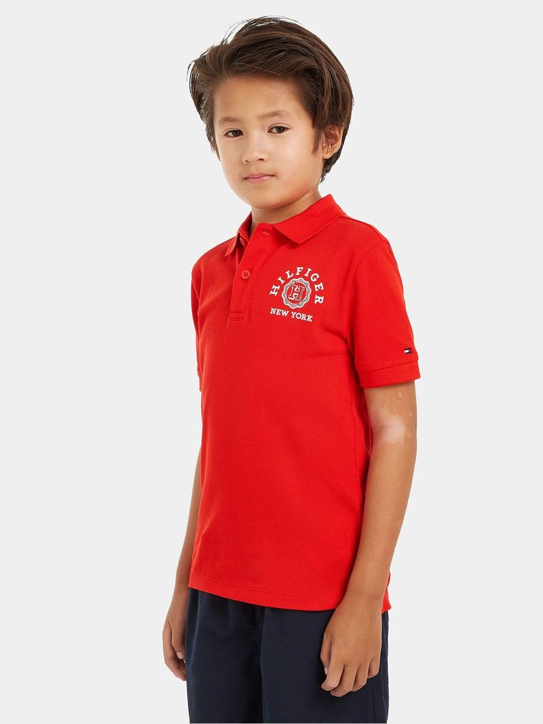 Polo Logo Monotype Regular Fit Rojo Tommy Hilfiger-0