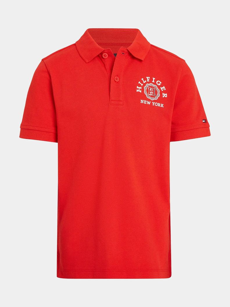 Polo Logo Monotype Regular Fit Rojo Tommy Hilfiger-4