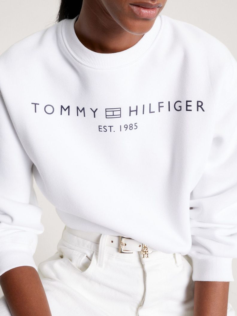 Polerón Modern Con Logo Blanco Tommy Hilfiger-3