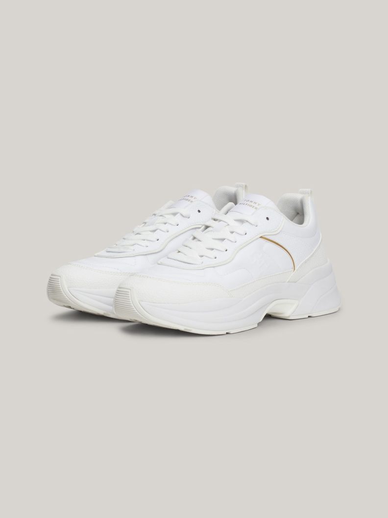Zapatillas De Cuero Chunky Dressy Blanco Tommy Hilfiger-0