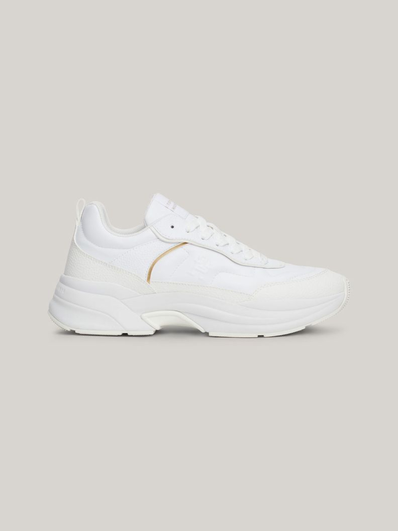 Zapatillas De Cuero Chunky Dressy Blanco Tommy Hilfiger-4