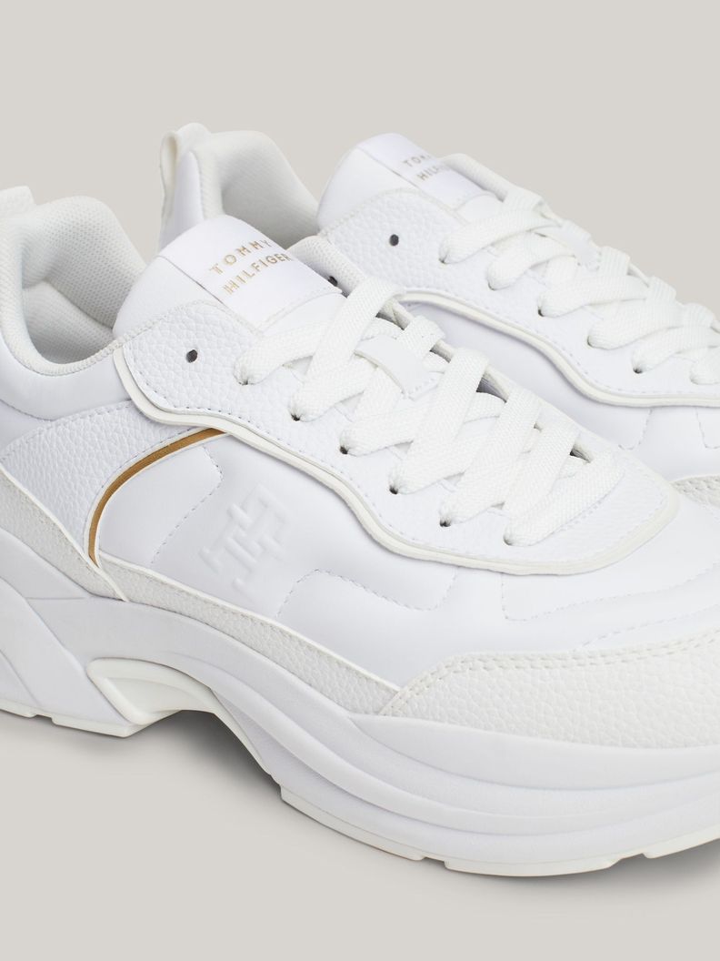 Zapatillas De Cuero Chunky Dressy Blanco Tommy Hilfiger-6