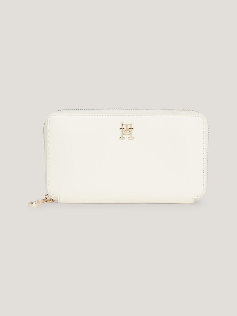 Billetera Iconic Con Cierre Blanco Tommy Hilfiger-0