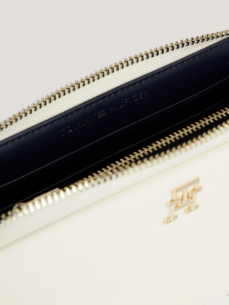 Billetera Iconic Con Cierre Blanco Tommy Hilfiger-3