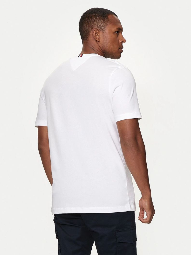 Polera Chest Stipe Con Logo Blanco Tommy Hilfiger-2