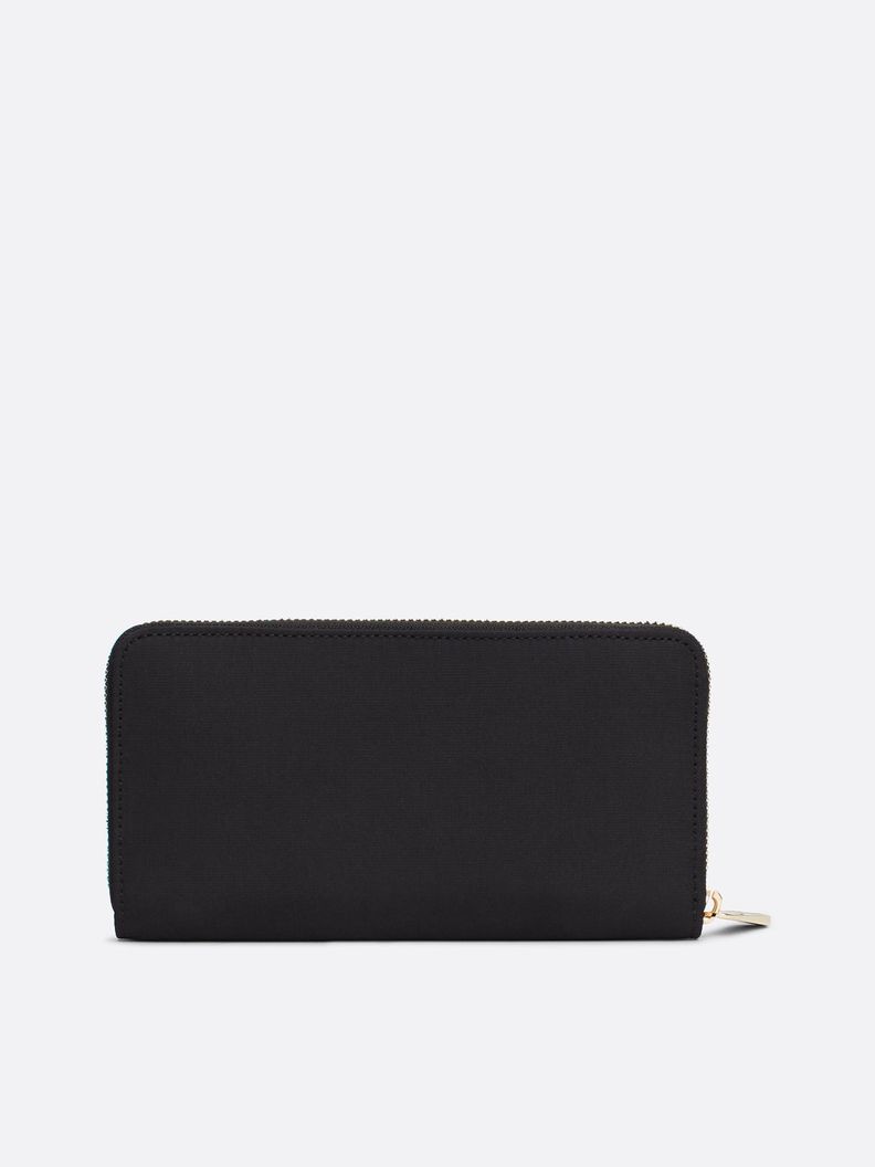 Billetera Monogram Con Cremallera Negro Tommy Hilfiger-1