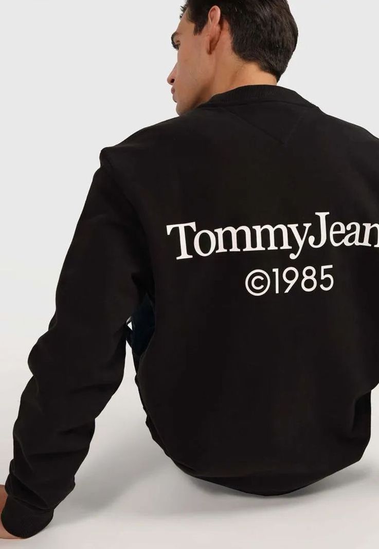 Polerón Logo Entry Graphic Negro Tommy Jeans-2