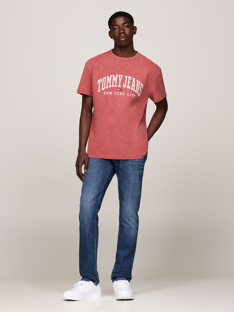 Polera Varsity Logo Regular Fit Rosado Tommy Hilfiger-1