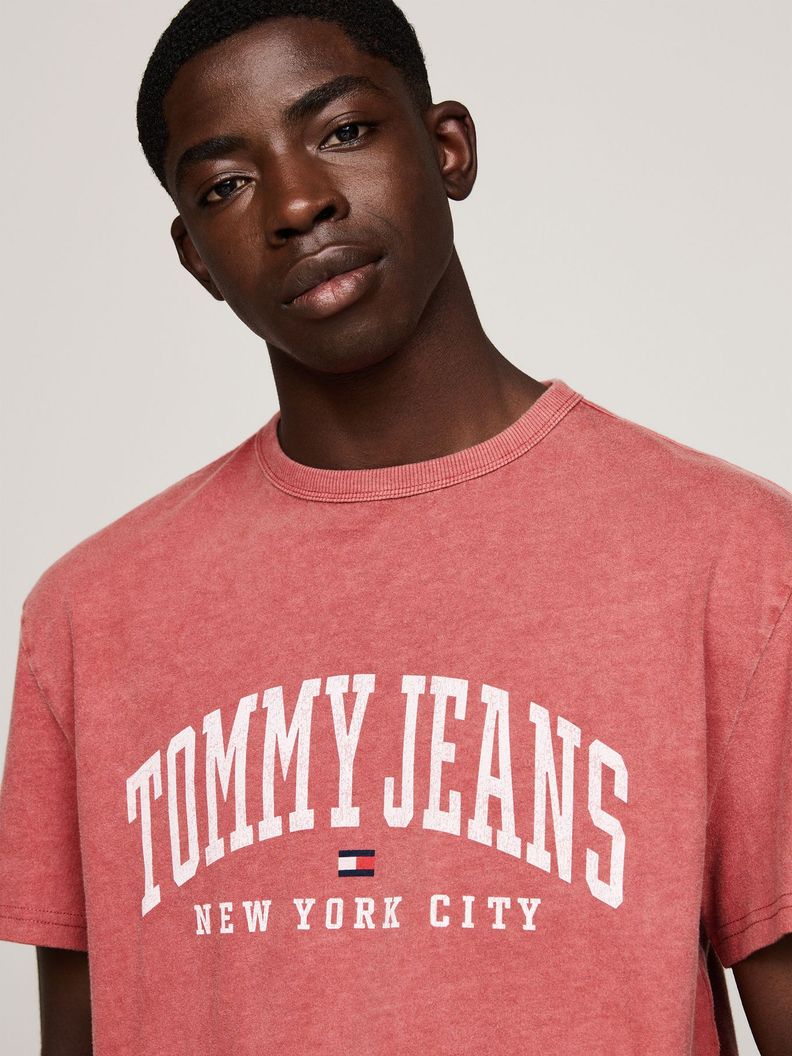 Polera Varsity Logo Regular Fit Rosado Tommy Hilfiger-3