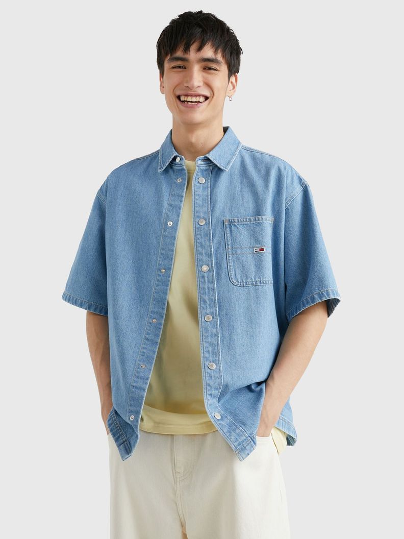 Sobrecamisa Denim Oversize Azul Tommy Jeans-0