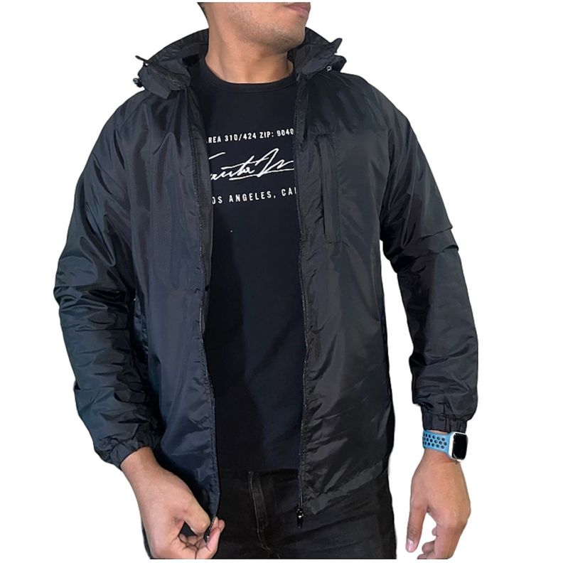 Chaqueta Cortaviento Impermeable Hombre-0