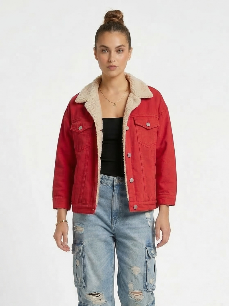 Chaqueta Denim Chiporro Boxyfit Mujer Africa D´JOE | Paris.cl