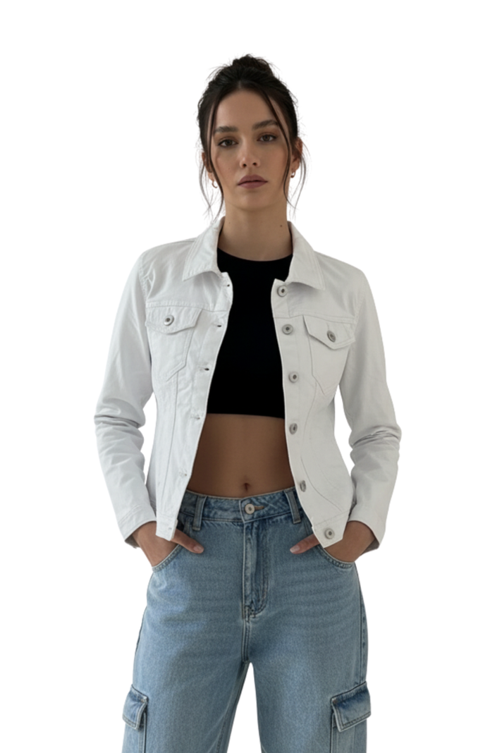 Chaqueta Clasica Ecocuero Mujer