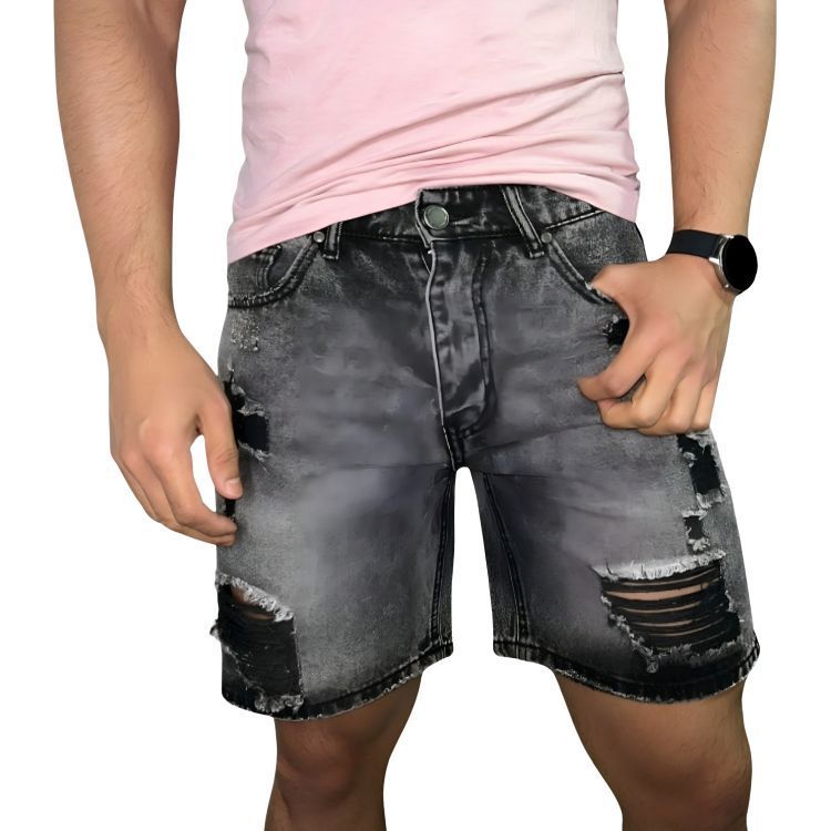 Short Jeans Hombre Ohio Destroyed Man-0