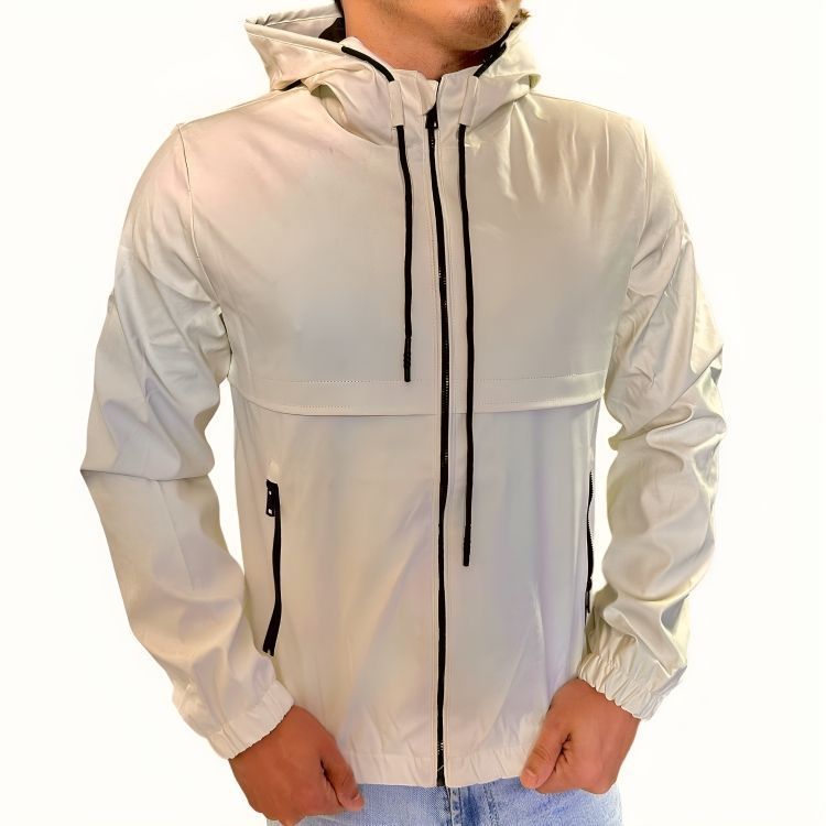 Chaqueta Cortavientos Ecocuero Hombre
