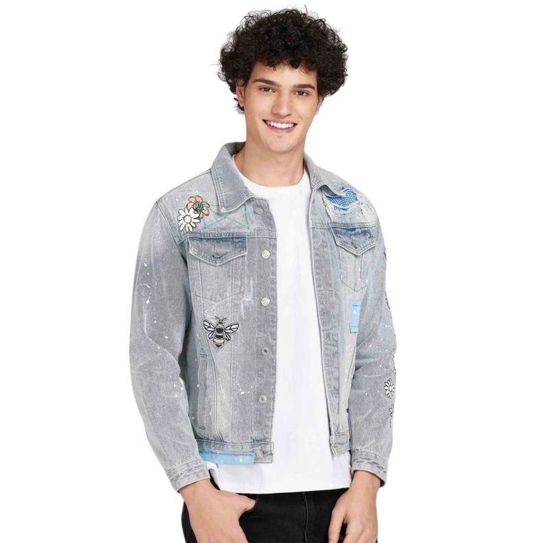 Gris Espejado Azul
