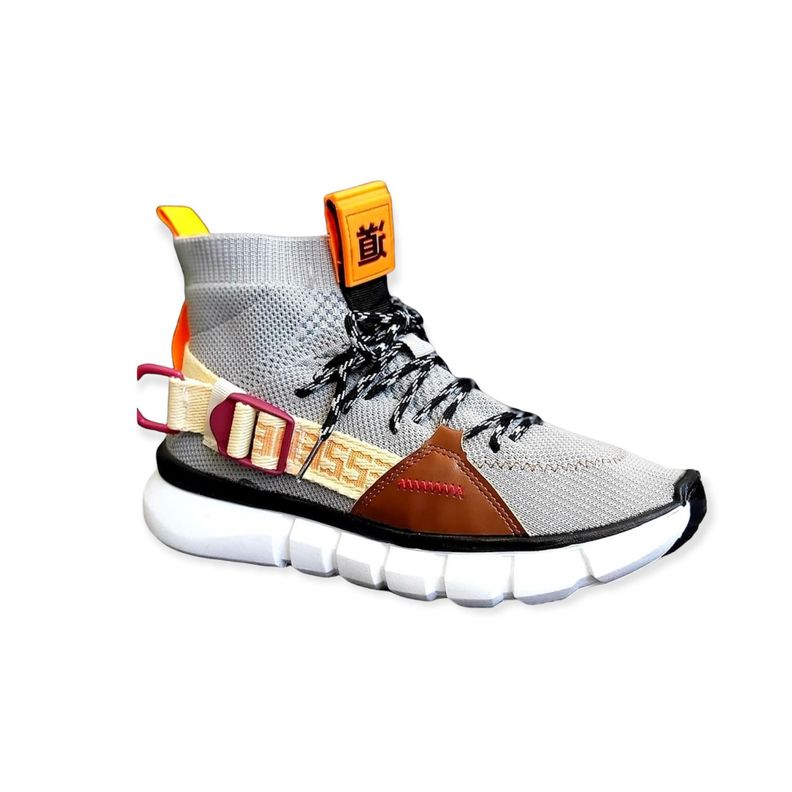 Zapatilla Urbana Broche Alta Hombre Gris-1
