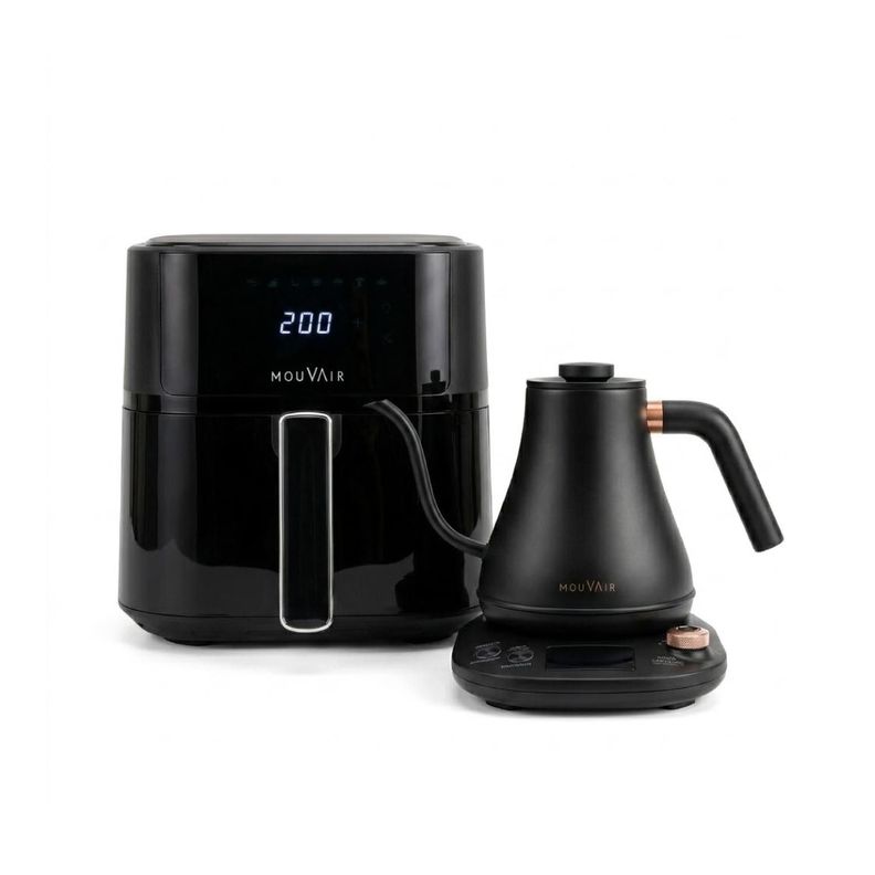 Pack Freidora de Aire Mouvair Clear Fry + Hervidor Inteligente Mouvair Swan Negro
