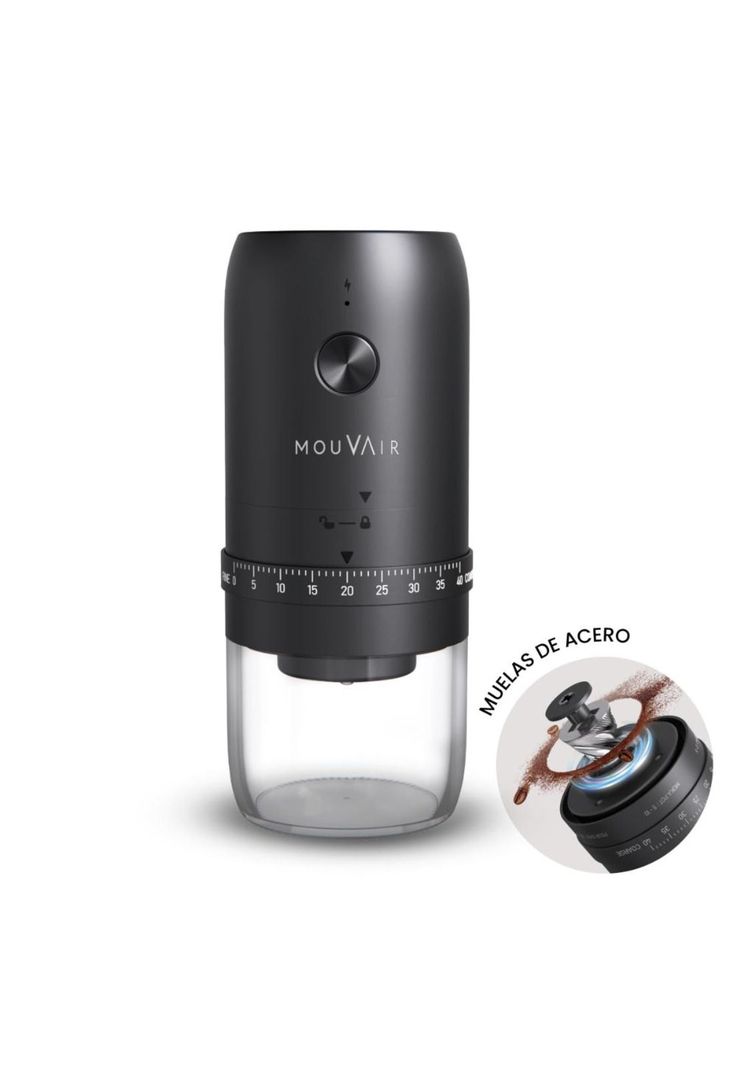 Mouvair Molinillo de Café Eléctrico Ajustable Versión Pro Mouvair