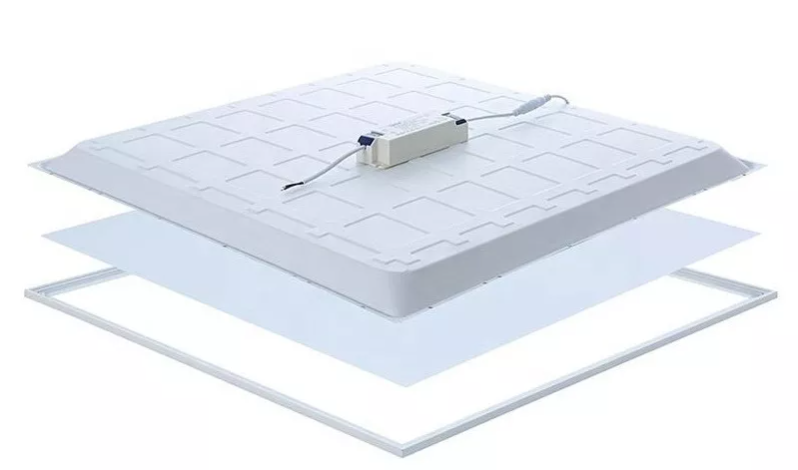 Pack 10 Panel Led Cielo Americano Embutido 60x60cm 48W Luz Fría 6500°K-1