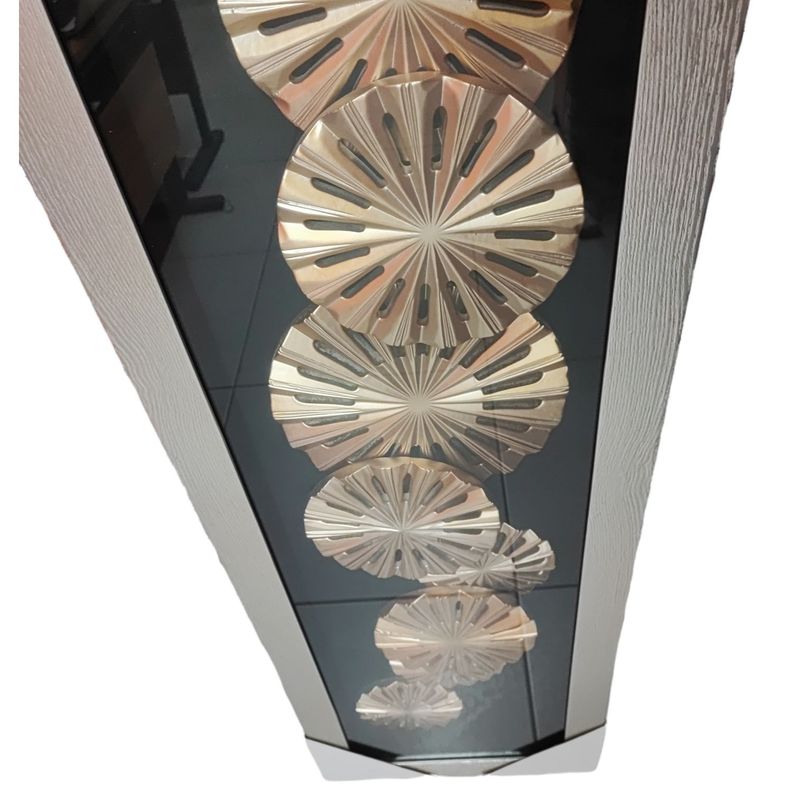 Cuadro Vintage Aros Dorados 150x40-1